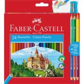 Pastelky Castell 24 farebn set+3 bi-color