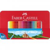 Pastelky Castell set 60 farebn v plechu s okienkom