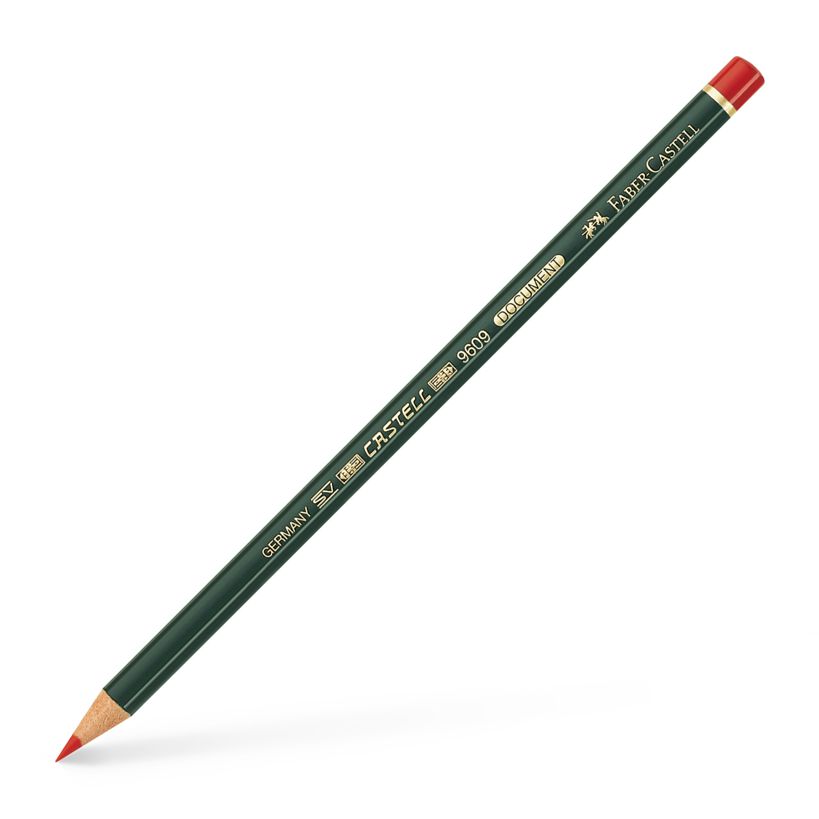 Dokumentačná ceruzka permanentná Castell 9609/červená