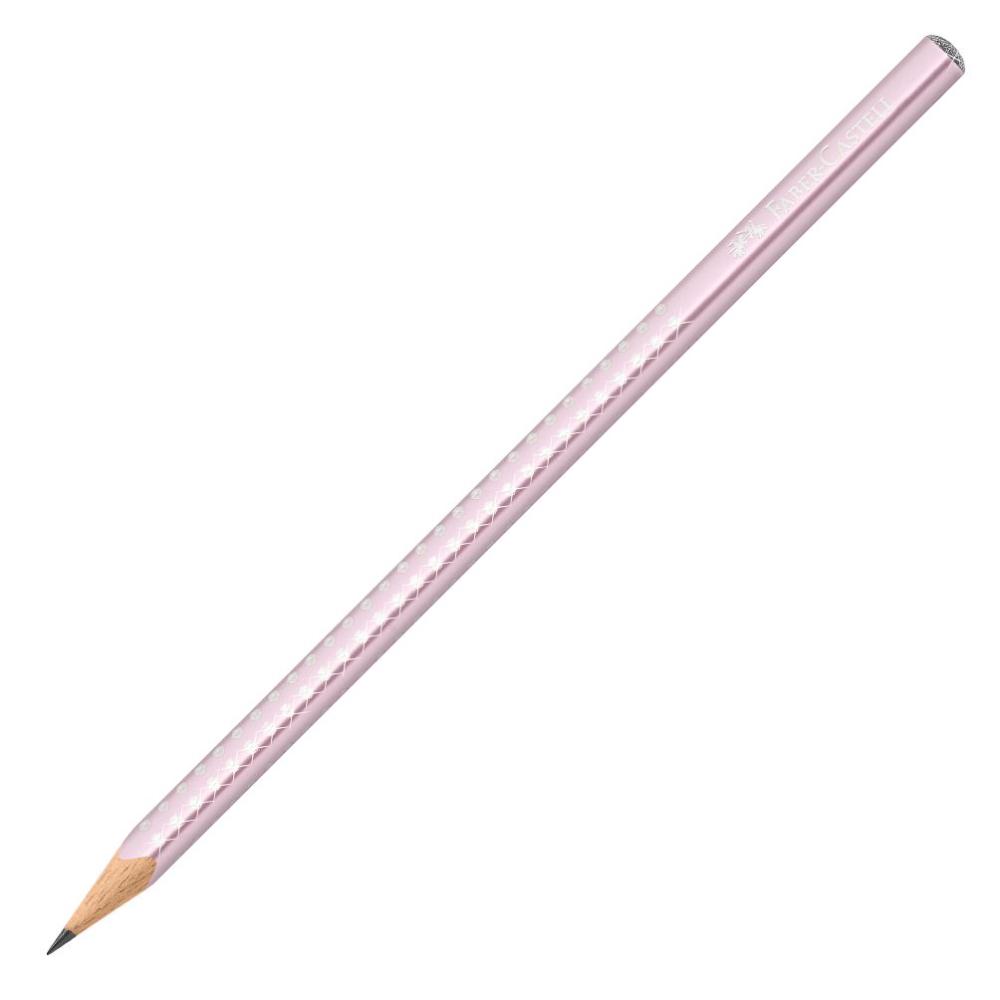 Grafitová ceruzka Sparkle/ružová metallic