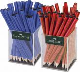Grafitová ceruzka Grip Jumbo/B farebné, stojančeky červená/modrá, 36+36 ks