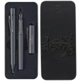 Súprava Grip Edition plniace pero M+guľôčkové pero XB, čierna