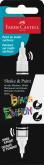 Akrylov popisovae Black Edition Shake&Paint, biela