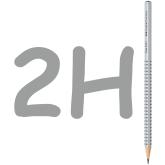 Grafitová ceruzka Grip 2001/2H strieborná