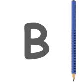 Grafitová ceruzka Grip Jumbo/B modrá