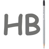 Grafitová ceruzka Grip 2001 s gumou/HB strieborná