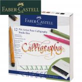 PITT kaligrafické fixky set 12 farieb-studio box