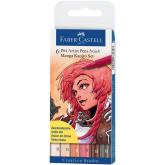 PITT umeleck fixky Manga Kaoiro set, 6ks