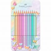 Pastelky Sparkle set 12 farebn-plech pastelov farby