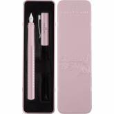 Plniace pero Sparkle M, plech, rose metallic